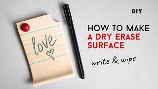 REUSABLE Clay Note DIY | How to Make a Dry Erase Surface (Air Dry Clay)