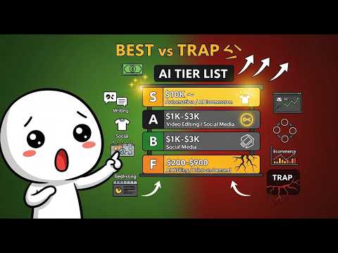 Thumbnail for The ONLY AI Side Hustles Worth It in 2026 (Most Are TRAPS 😨💰)