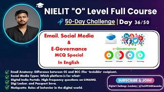 Day 36: Email, Social Media & E-Governance MCQs | 50-Day O Level Challenge | M1-R5 (English)