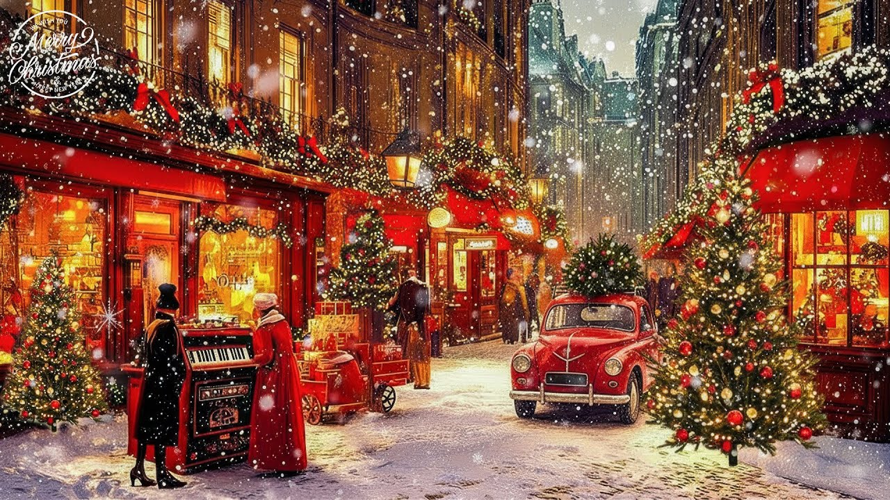 Instrumental Christmas Music 🎁 Cozy Christmas Ambience, Relaxing Christmas Carol Music, Sleep, Study