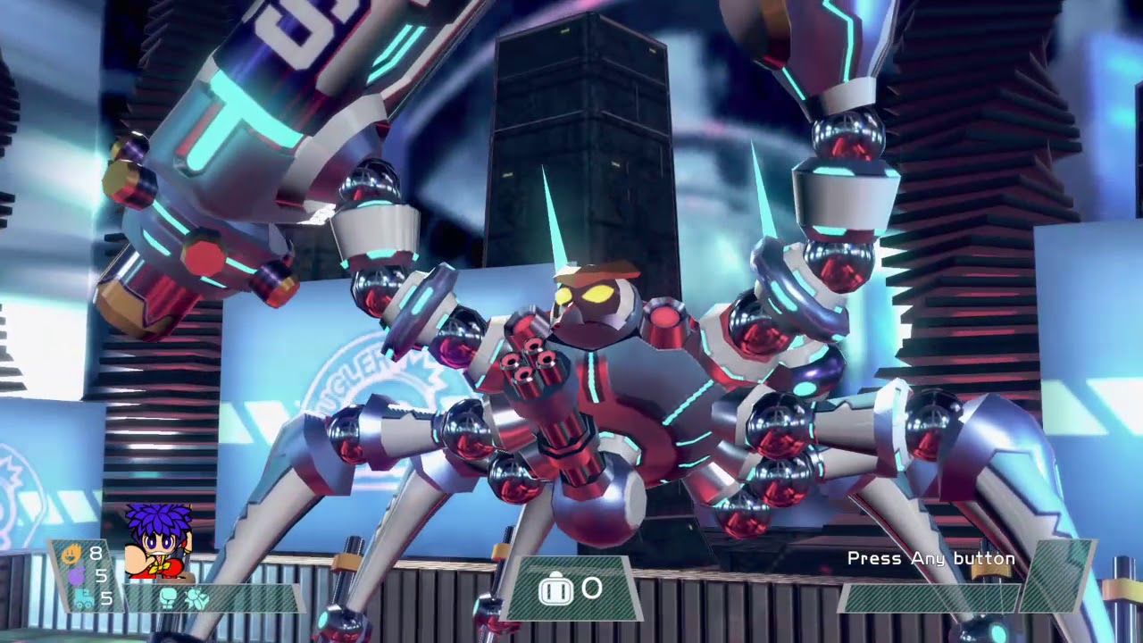 Super Bomberman R - Boss: Magnet Bomber (Veteran)