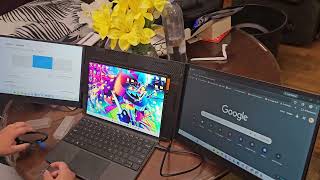 Portable Triple Monitor for Laptop