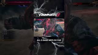 TEKKEN 8 - All Five Rage Arts So Far #tekken8 #shorts
