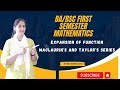 #Lecture: 12 Expansion of function with examples #youtubevideos #mathematics #viral #bscmaths #2023
