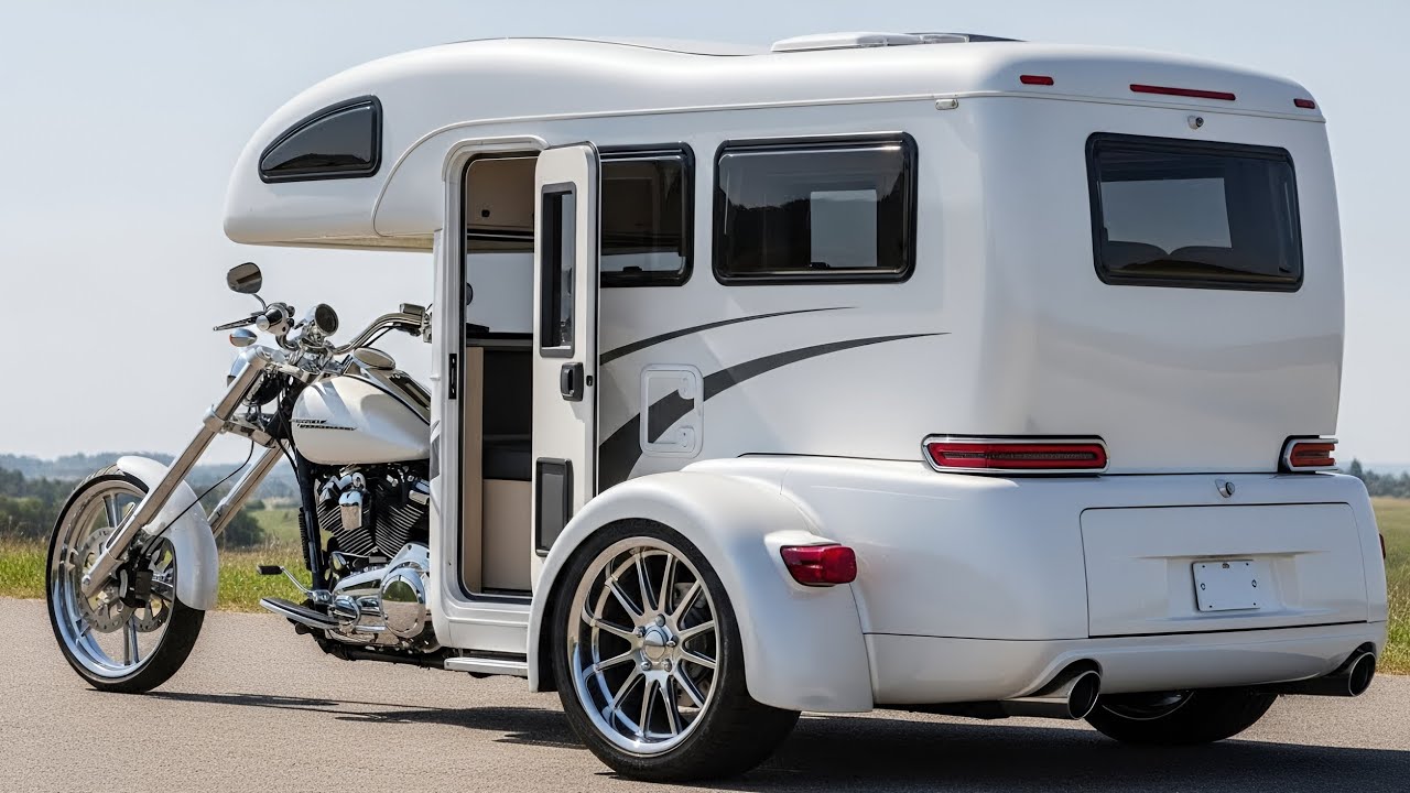Military Inspired 2026 Harley Trike Camper Full Overview