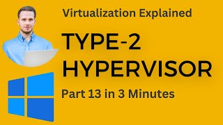 Virtualization Explained | Type 2 Hypervisor | Part 13 in 3 Minutes | Windows Server 2022