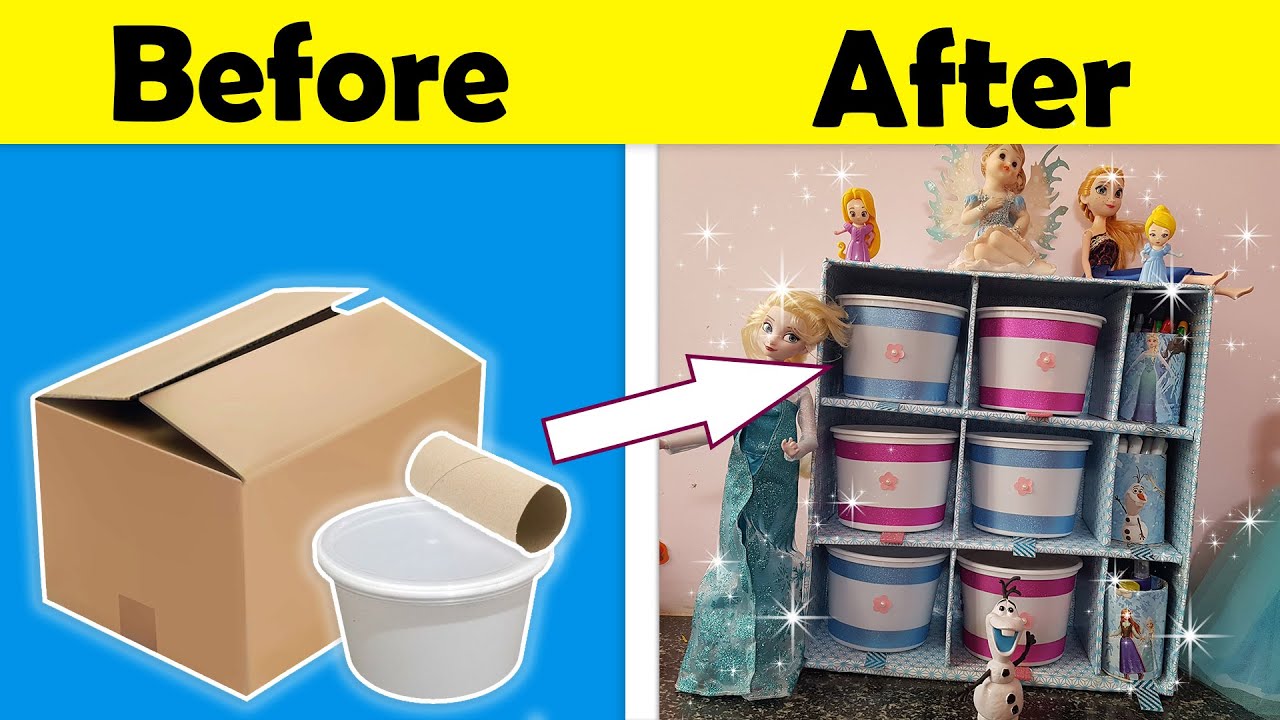 How to make a diy Storage box Organizer at home easily | cardboard ...