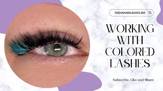 Working with Colored Lashes Wealth