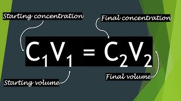 The C1V1 = C2V2 Equation Explained