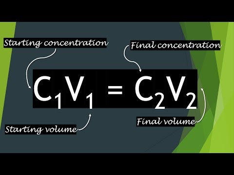 Video: Wat is c1 v1 c2 v2?