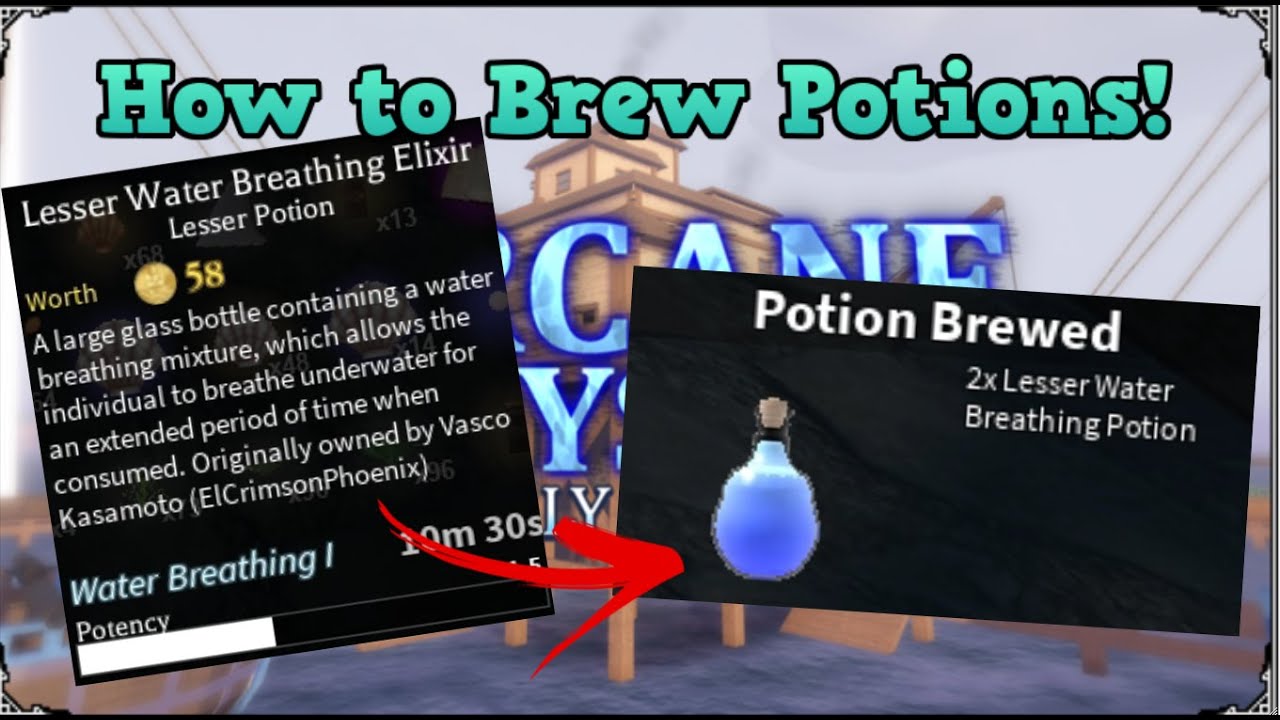 THE POTION SHOWCASE  Arcane Odyssey 