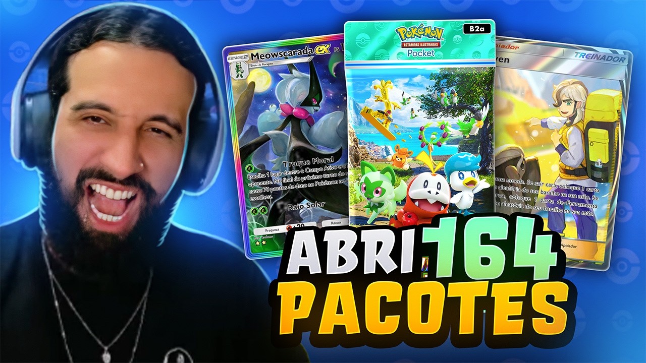 ABRI 164 PACOTES da NOVA COLEÇÃO: MARAVILHAS DE PALDEA em LIVE!
