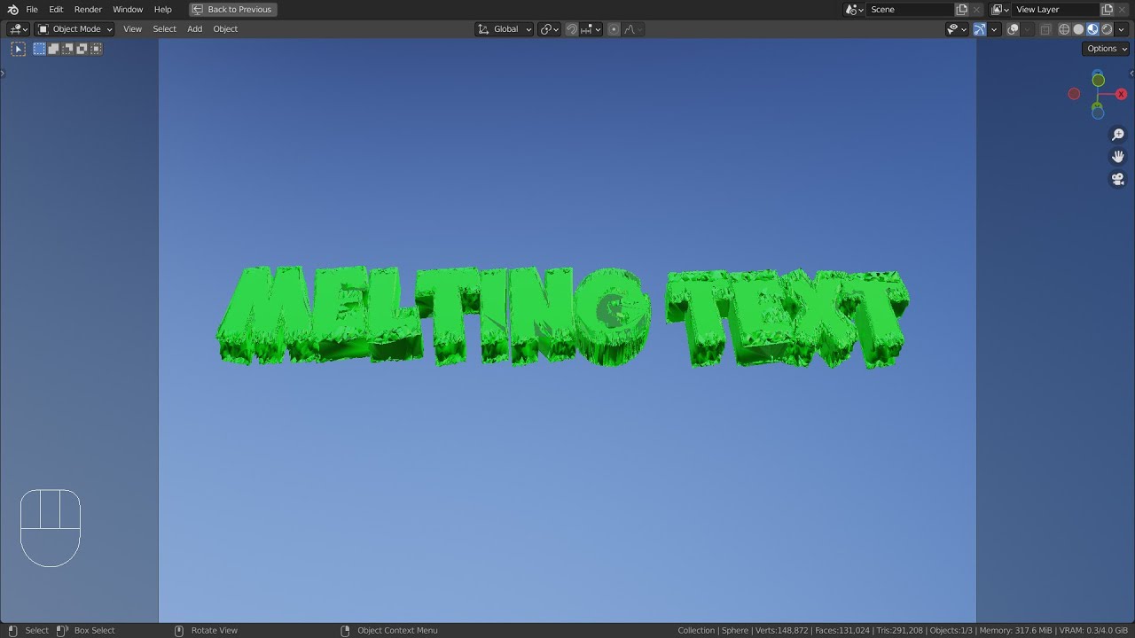 Blender Tutorial - Melting text - YouTube