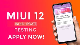 MIUI 12 India Beta Testing Opened Apply Now!