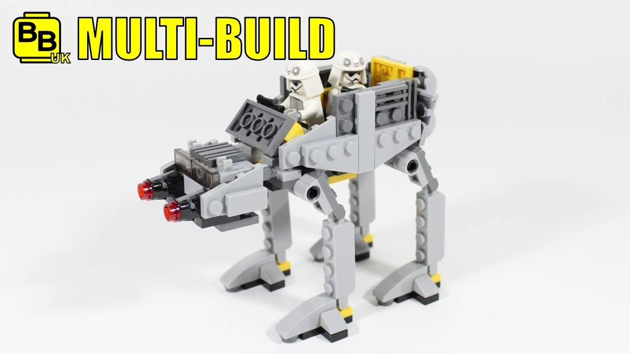 LEGO STAR WARS 75130 SET X2 MULTI-BUILD SCOUT AT-AT - YouTube