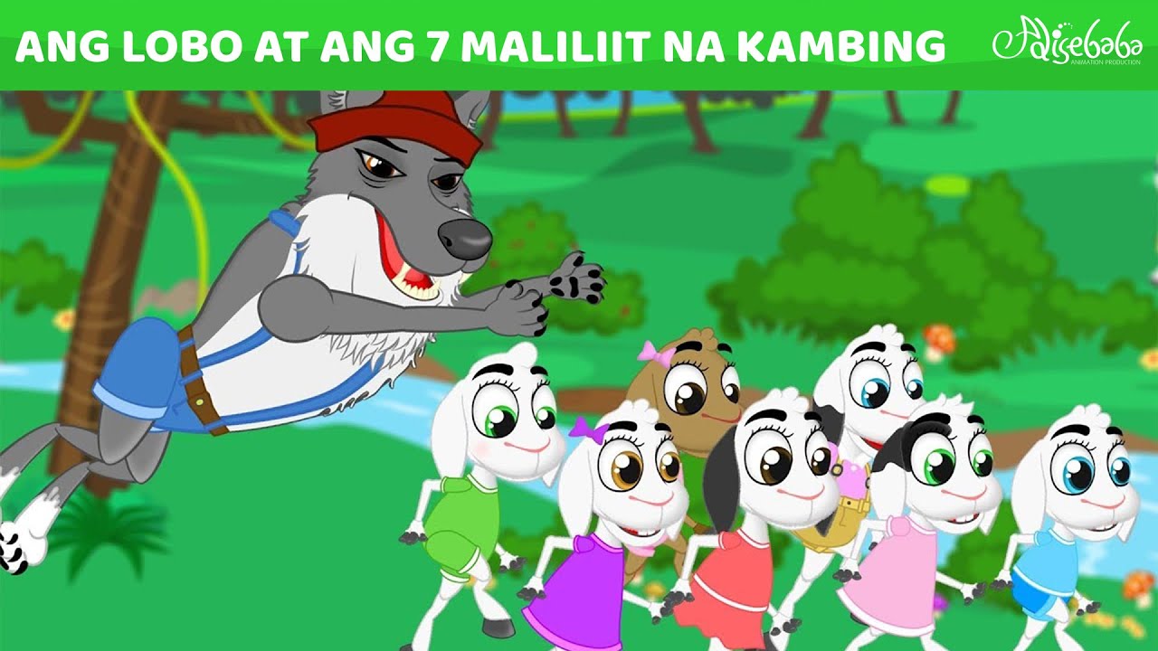 Ang Lobo at ang Pitong Maliliit na Kambing BAGO  Engkanto Tales  Mga Kwentong Pambata Tagalog