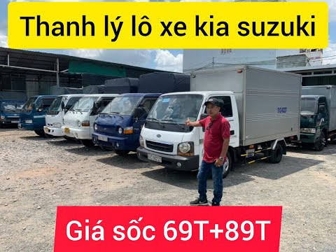 Video Thanh lý lô xe tải cũ Kia suzuki giá rẻ - youtube