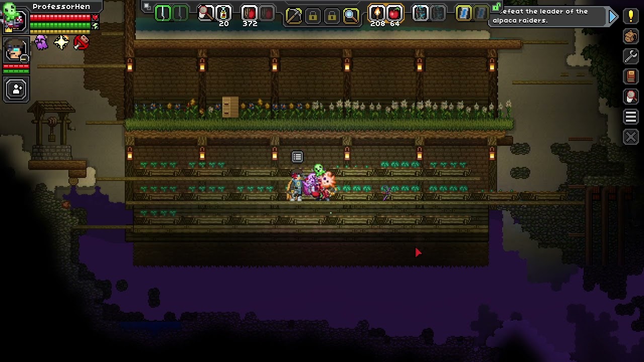Starbound Frackin Universe auf Steam Deck - Die Farm wächst