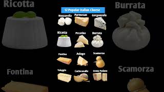12 types popular Italian cheese | Popular Italian cheese #shortvideo #youtubeshorts #shorts