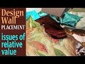 Design Wall Placement | Relative Value | Fiber Art Tutorial Vlog by Zazu's Stitch Art