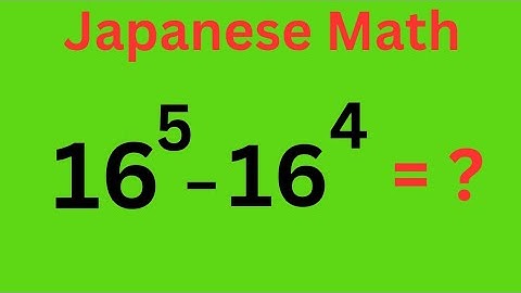 Japanese Math Olympiad || A Beautiful Exponent Math Solution ||