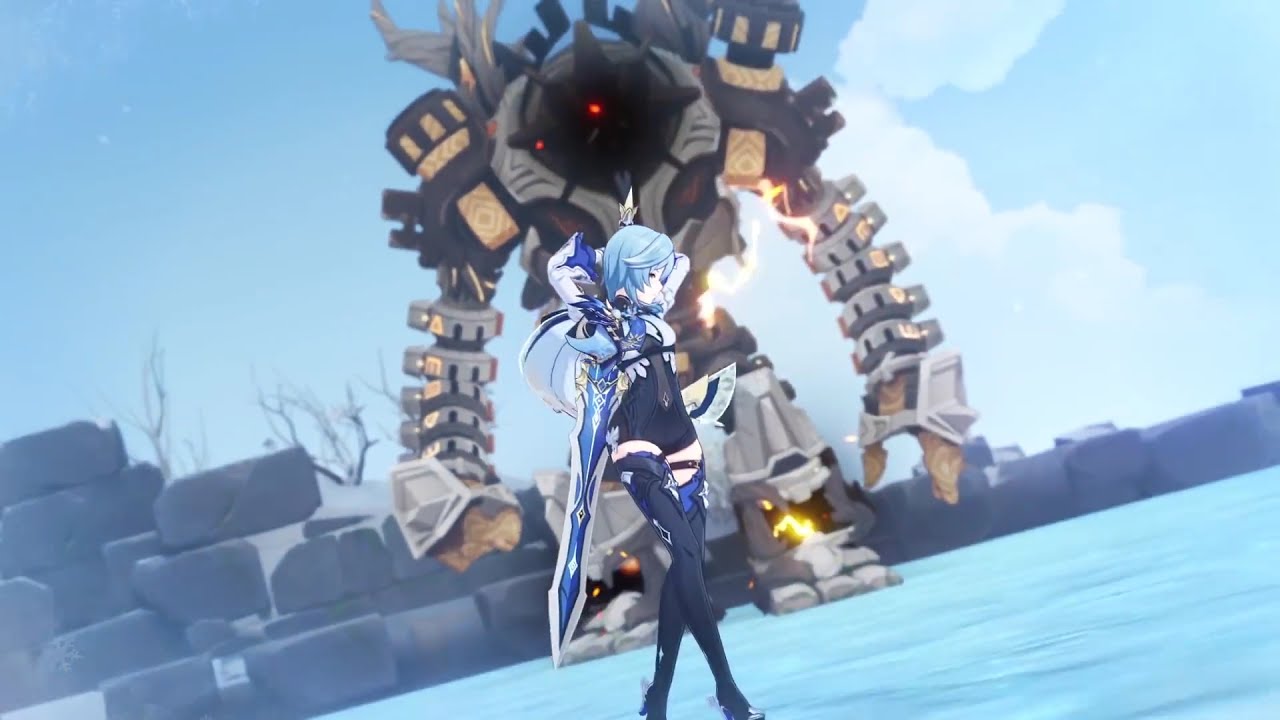 New Character Demo Eula Flickering Candlelight Dub JP Genshin 