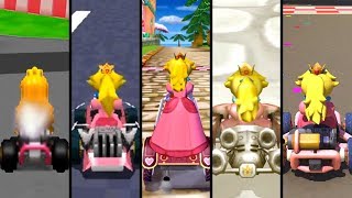 Evolution of Peach Courses in Mario Kart (1996-2019)