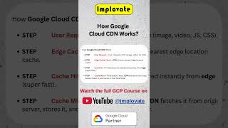 How Google Cloud CDN Works? ⚙️ | Step-by-Step Workflow | GCP #implovate #gcp #googlecloud