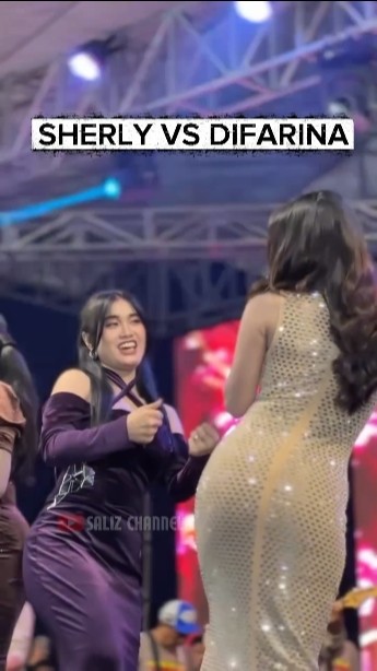 SHERLY VS DIFARINA INDRA 🤣⁉️ #sherlykdi #difarinaindra #adella #short