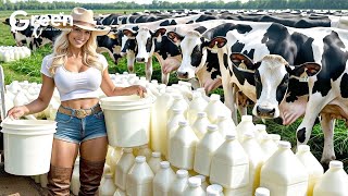 Download lagu How Millions of Liters of Cow's Milk Are Made With Modern Technology 🐄