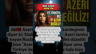Azerbaycanlı Bir Kardeşimizin Paylaşımı Lütfen Bize Azeri Demeyin Ürkiye Şlik