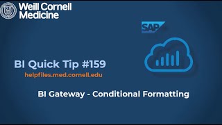 BI Quick Tip #159: How to use conditional formatting in your BI Gateway Story