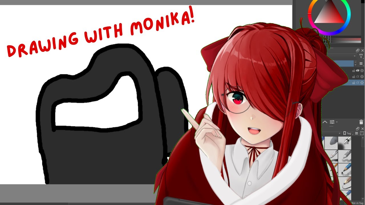 Drawing with Monika!!! | Monika After Story, a DDLC Mod :D