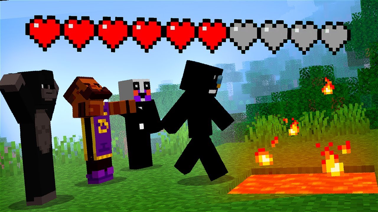 Speedrunning Minecraft BUT... Our Health is Shared