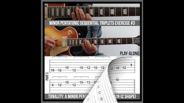 Minor Pentatonic Sequential Triplets Exercise #3