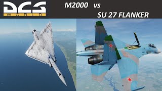 DCS Mirage2000 vs SU27 Flanker  Dogfight