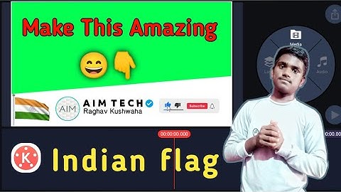 How To Make Flag Subscribe Animation In Kinemaster🔥| Subscribe Animation Like Ruok FF