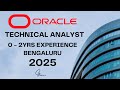 Oracle Hiring Freshers | Technical Analyst Role | 0 - 2 Years of Experience | Gowtham M