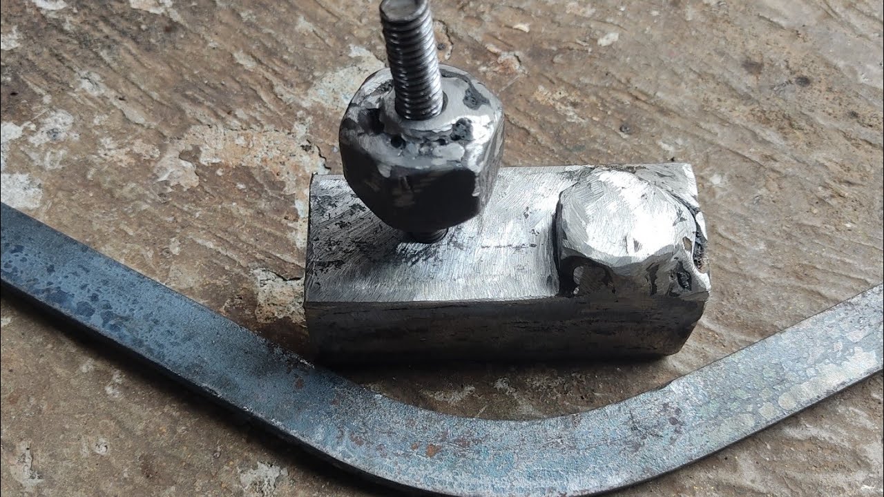 Sideway bending tool for flat bar / sideway bending technique / rod bending technique