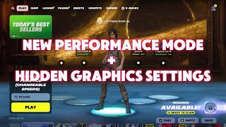 PERFORMANCE MODE AND HIDDEN SETTINGS!