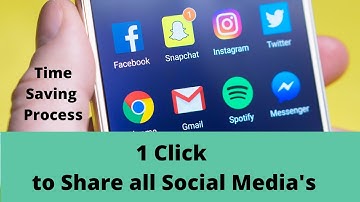 One Click to Share all Social Media Platforms | YouTube Videos | Blog Post | etc | தமிழ் HD