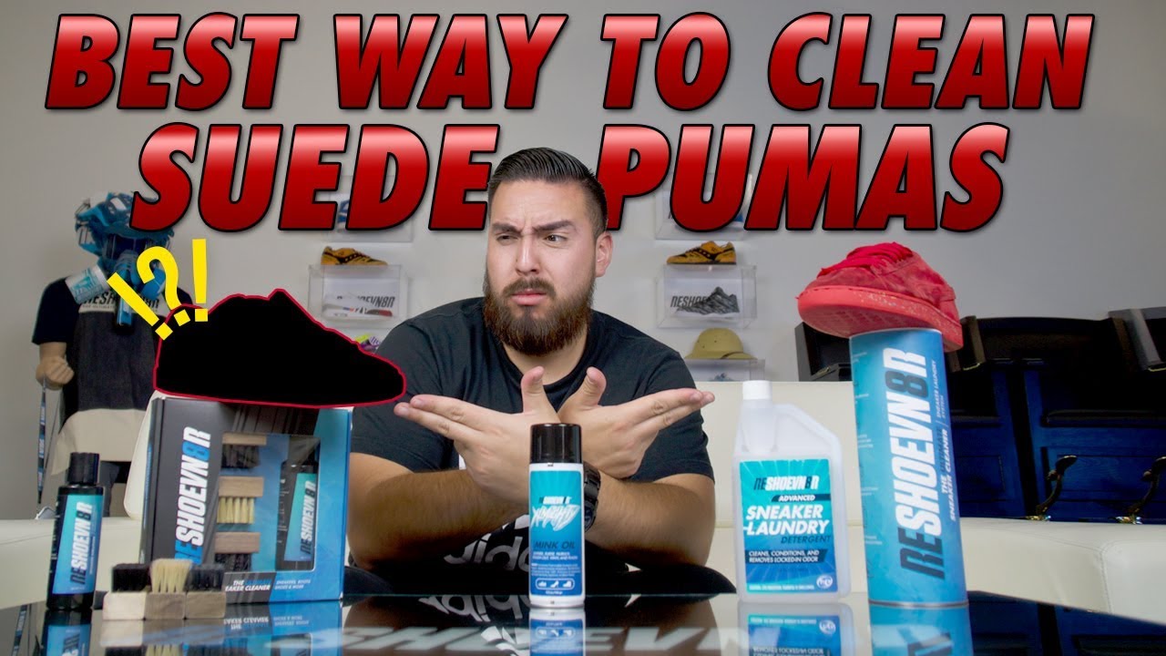 cleaning suede pumas