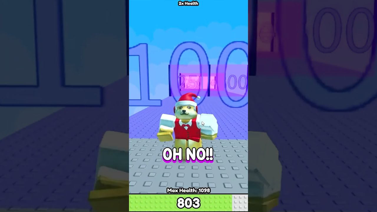 Roblox BUT you gain Health Every Second! #roblox #shorts