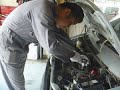 エンジンオイル交換ステッカーを分かりやすい所に。。。