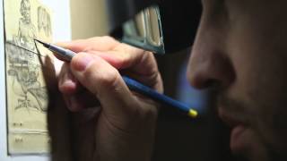 Jason D'Aquino's "Shilling for Eames" Miniature Matchbook Art // film by k. Martinez