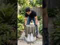 $0 Dollars Budget DIY Cement Planter With Beautiful Red Finish ❤️ #garden