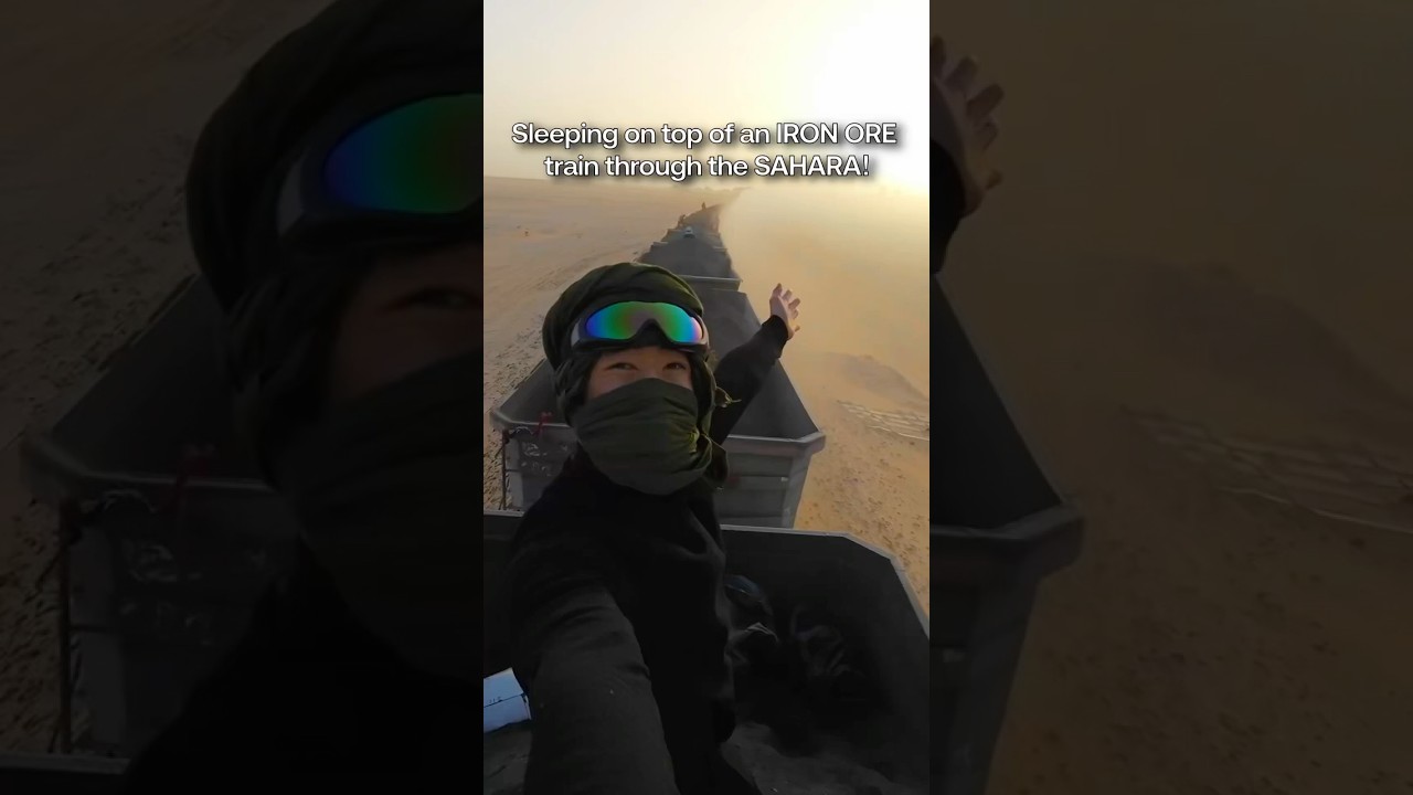 Sleeping on an IRON ORE TRAIN through the SAHARA! 