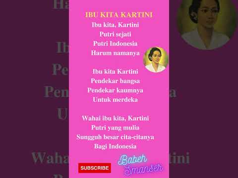 Ibu Kita Kartini Karaoke, Lirik, Instrumen lagu wajib Nasional