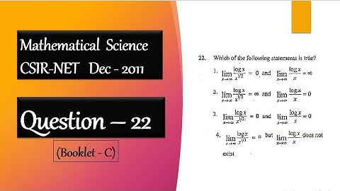 CSIR NET DEC 2011 Question 22 | Real Analysis