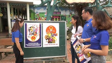 Tuổi trẻ Thị Trấn tích cực tuyên truyền về cuộc Bầu cử đại biểu Quốc hội và HĐND các cấp